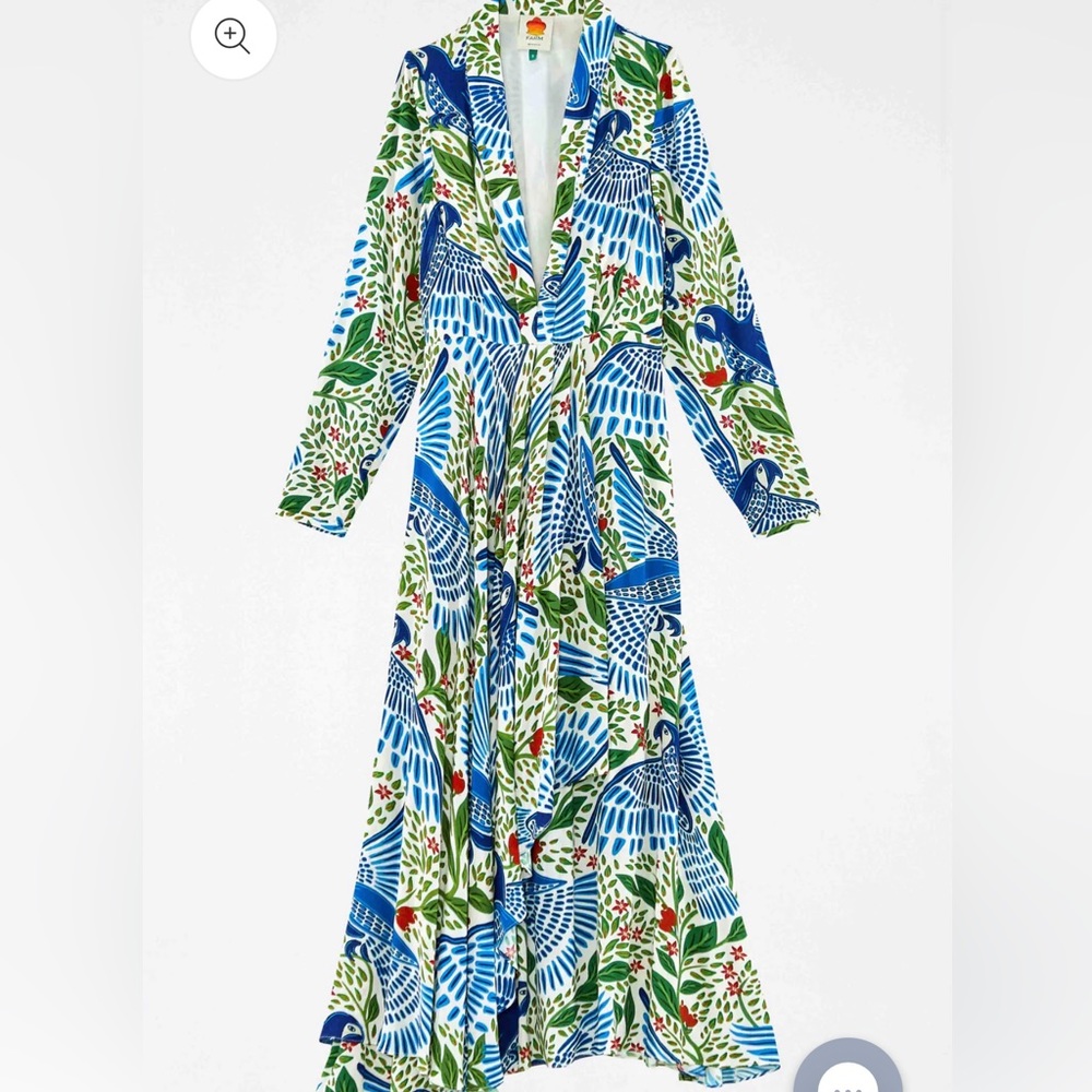 Farm Rio Macaw long dress